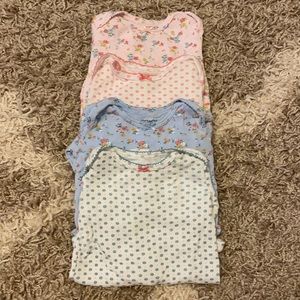 Carter’s 9 month girls long sleep onesies